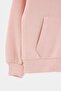 Pink Girls' Hooded Plain Knitted Sweatshirt Tkdaw27Sw00003 - 7