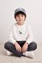 Ecru Boys' Cotton Thick Non-Embroidered Embroidered Knitted Sweatshirt Tkdaw27Sw00062 - 2