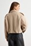 Mink Oversize Patterned Cashmere Jacket Coat Twoaw27Mo00083 - 5