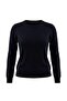 Wardrobe Essentials Navy Blue 100% Wool Crew Neck Basic Knitwear Sweater Twoaw27Kz00140
