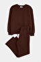 Brown Plain Knitted Bottom - Top Set Tkdaw26Au00065
