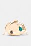 Altın Kadın Portföy Clutch Çanta