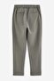 Açık Haki Beli Lastikli Esnek Kumaş Dar Paça Likralı Slim Fit Örme Erkek Pantolon TMNAW27PL00012 - 6