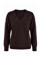 Wardrobe Essentials Kahverengi Yumuşak Dokulu Geniş Kalıp Özel Kalite Triko Kazak TWOAW27KZ00109 - 5