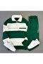 Men's Petrol Five Piece Stand Collar Balance Printed Petrol Tracksuit Set - 3