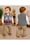 Deer Patterned Baby Sweater - 5