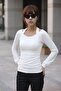 Japanese Style Balloon Sleeve Back Cross Detail Viscose Knit Elegant Blouse - 3