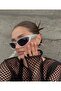 Y2k Sunglasses Silver - Black