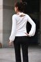 Japanese Style Balloon Sleeve Back Cross Detail Viscose Knit Elegant Blouse