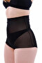 Black Laser Cut Tulle Gathering Slip Ghost Panty Corset - 3