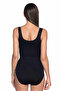 Black Mi 1924 Soft Thick Strap Snap Fastener Bodysuit - 3