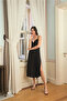 Floral Leaf and Ethnic Patterned Lace and Low-Cut Robe Set - 3