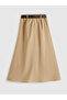 Nevavm Belted Slit Midi Skirt - 7