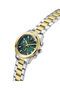 Ladies 2T Silver/Yellow Gold Tone Square Analog Watch - 4