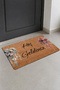 Door Mat 45X70Cm Non-Slip Base Indoor Outdoor Pendulum White Pink Daisy - 2