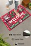 Door Mat 45X70Cm Non-Slip Base Decorative Indoor Outdoor Santa Claus Sycamore Leaf - 3