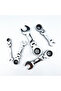 8mm Mini Short Handle Ratchet Wrench With Movable Head Quick Dual-purpose Open End Wrench Hardware T