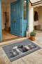 Meowlings Association Welcome Welcome Gray Digital Printed Doormat 45X70Cm
