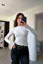 Long-Sleeve Finger-Loop Bodysuit - ECRU