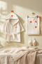 Cute Chick Figured Bamboo Baby Bathrobe Set for 0-2 Years Old, Boxed - 5