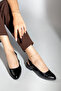 Pore Skin Short Heel Shoes Black