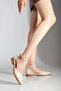 Tilda Low Heel Skin Shoes Beige - 3