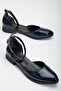 Tilda Low Heel Patent Leather Shoes Dark Blue - 5