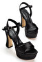 Retro Flat Band Platform Heeled Shoes - 3