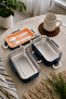 Aura Double Layer Nutrition Container Stainless Steel Lunch Box - 4