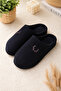 Velvet Men's House Slippers Soundproof Sole Wool Slippers - 2