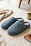 Velvet Men's House Slippers Soundproof Sole Wool Slippers