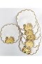 Set of 6 Linen Embroidered Sequin Embellished Coffee Napkins and Coasters 12X12 cm