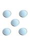 5 Pieces Children's Room Single Button Furniture Handle Diameter 55 mm White - 4