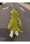 3D Dinosaur Plush Children's Coat 100% Cotton Inner Lining Hooded Zippered Girls' and Boys' Winter Coat