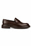Men's Brown Genuine Leather Loafer Shoes - Thunder - 6