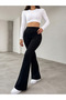Women's High-Waist Shaping Flared Leggings Pants - 2