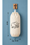 Bag Organizer "Of Inner Me Is Full" Elephant Patterned Canvas Fabric Bag Organizer Storage Bag