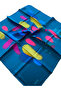 Petrol Blue Tivil Silk Scarf 33474 - 2