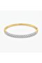 Special Series Zircon Stone Double Color Handcuff Bracelet - 17 cm