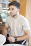 Bej Fitted Tshirt - Soft Touch Modern Fit - 4