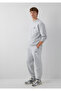 M0010640 Logo Printed Men's Sweatpants Gray - 2