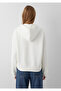 Hooded Ecru Basic Sweatshirt 1S10570-83043 - 5