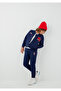 Mj Logo Embroidered Navy Blue Bomber Jacket 6S10190-84371