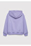 Logo Printed Hooded Purple Sweatshirt 7S10147-70557 - 3