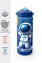 Navy Blue Astronaut Patterned 5-Piece School Bag Set Backpack Pen Holder Lunch Box Thermos - 7