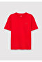 Red Basic T-Shirt Loose Fit / Comfortable Loose Cut 6610493-80638 - 3
