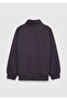 Jeans Printed Zippered Anthracite Sweatshirt 7S10192-70087 - 3