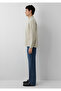 Linen Blend Beige Shirt Regular Fit / Normal Cut 0212088-70146 - 4