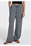 Printed Navy Blue Trousers 1011245-91667 - 3