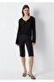 Black Knitwear with Lace Detail Boxy Fit 1710954-900